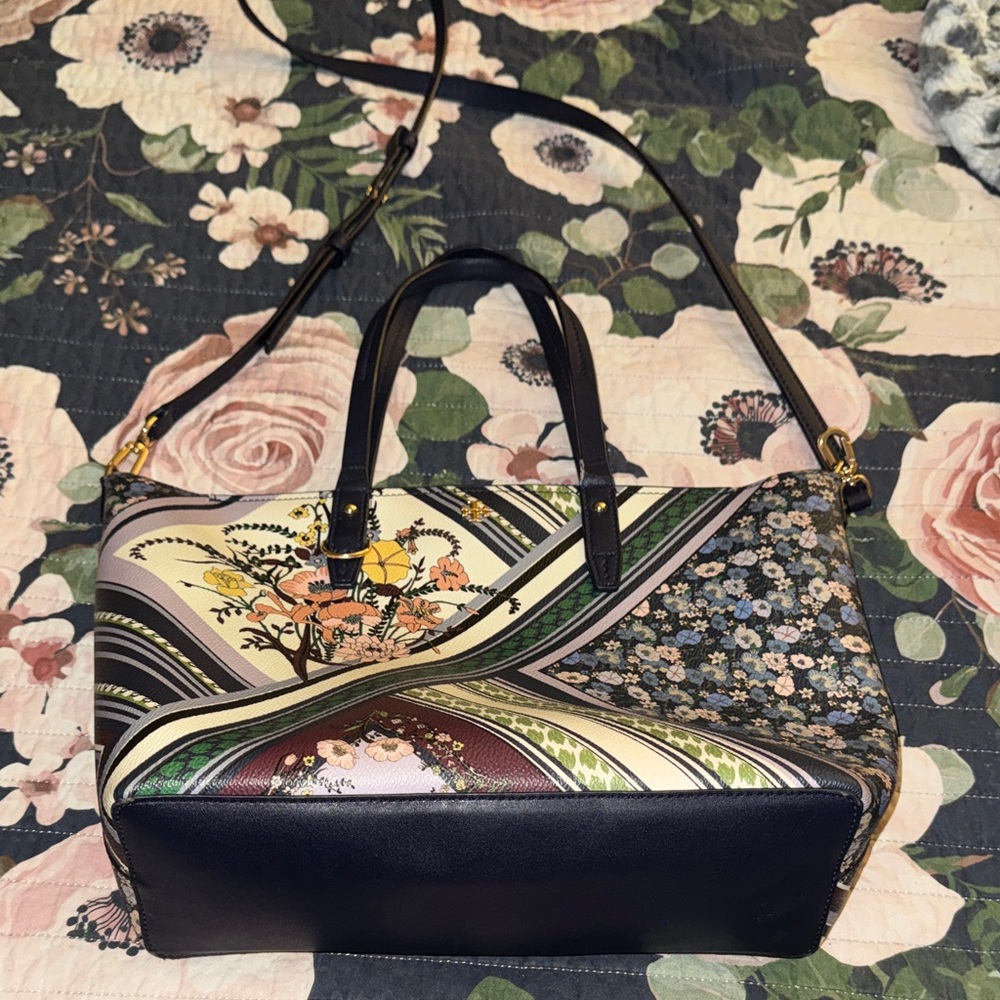 Tory Burch RARE Multicolor Floral Tote & Wallet Set - Picture 16 of 16
